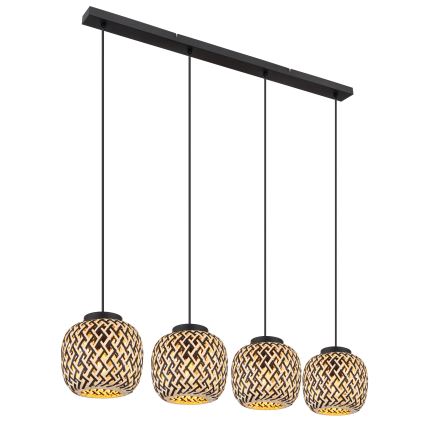 Globo 15766-4H - Candeeiro suspenso COLLY 4xE27/15W/230V