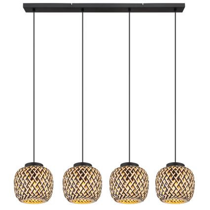 Globo 15766-4H - Candeeiro suspenso COLLY 4xE27/15W/230V