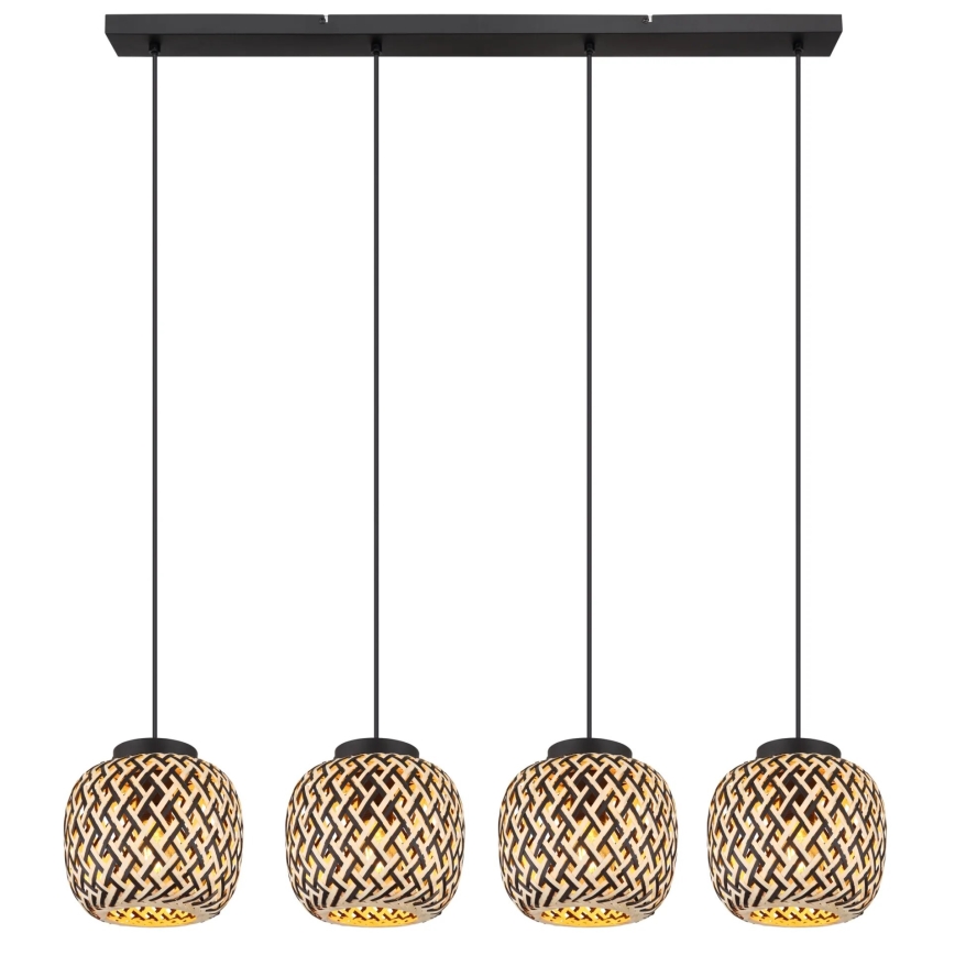 Globo 15766-4H - Candeeiro suspenso COLLY 4xE27/15W/230V