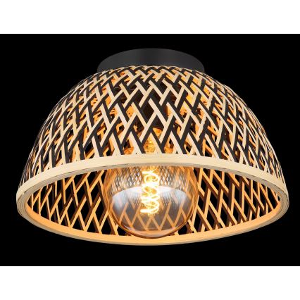 Globo - Candelabro integrado 1xE27/15W/230V bambu