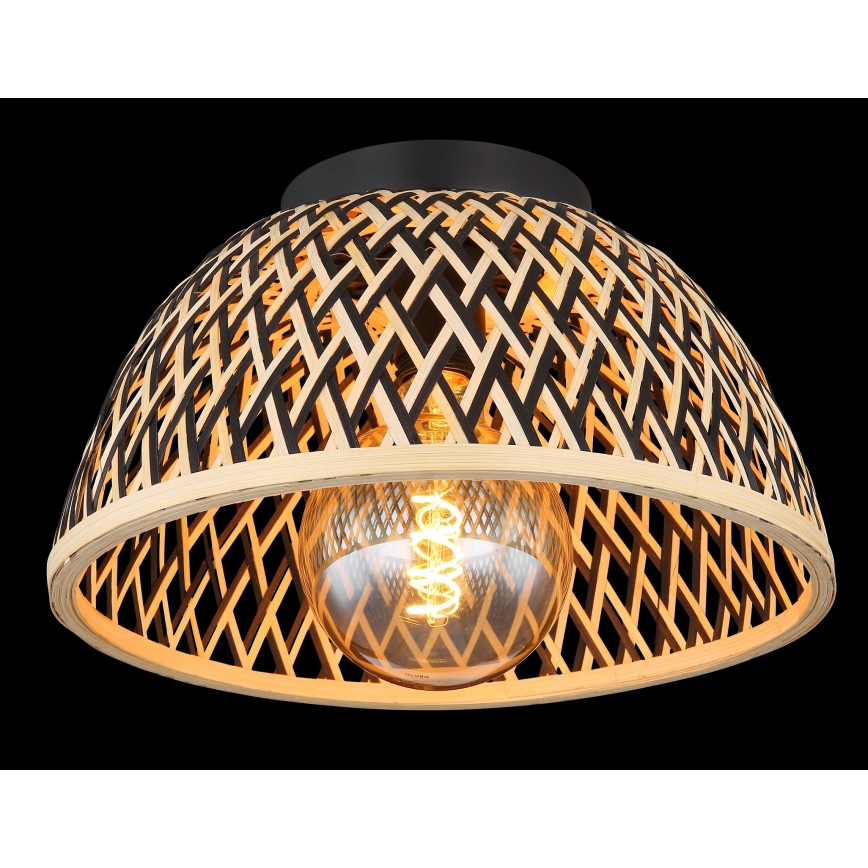 Globo - Candelabro integrado 1xE27/15W/230V bambu