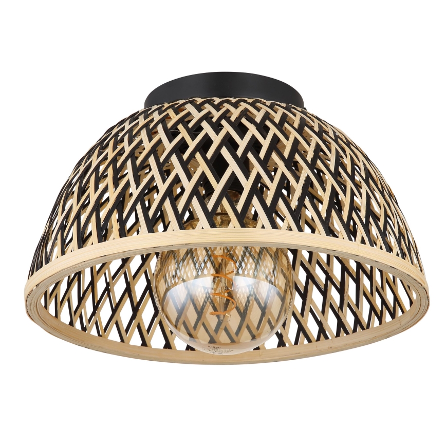 Globo - Candelabro integrado 1xE27/15W/230V bambu
