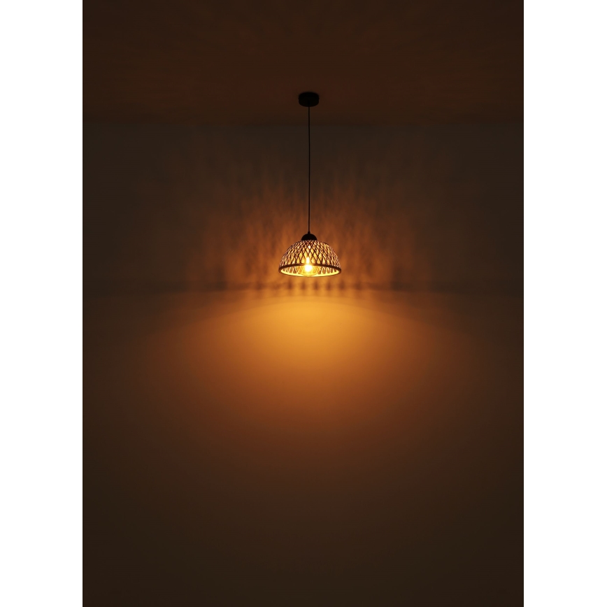 Globo - Candelabro suspenso 1xE27/15W/230V bambu