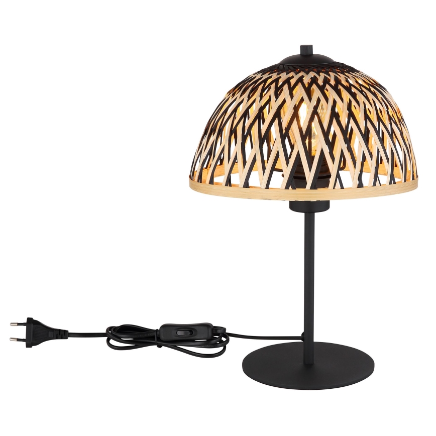 Globo - Candeeiro de mesa 1xE27/15W/230V bambu
