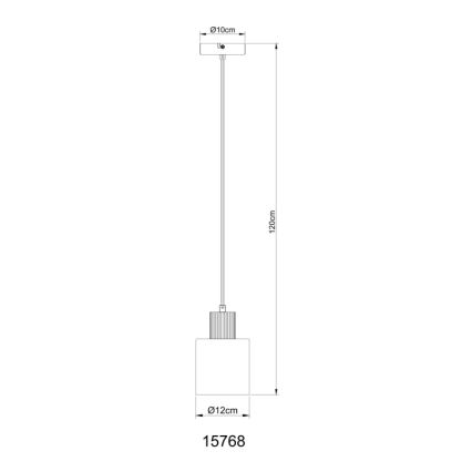Globo - Candeeiro suspenso 1xE27/25W/230V preto diâmetro 12 cm