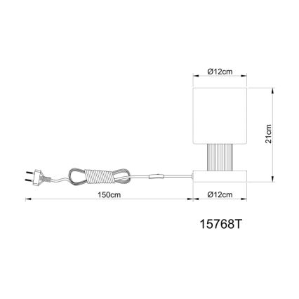 Globo - Candeeiro de mesa 1xE27/25W/230V