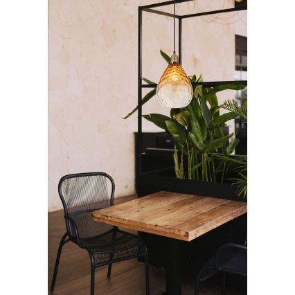 Globo - Candeeiro suspenso 1xE27/60W/230V diâmetro 21 cm laranja