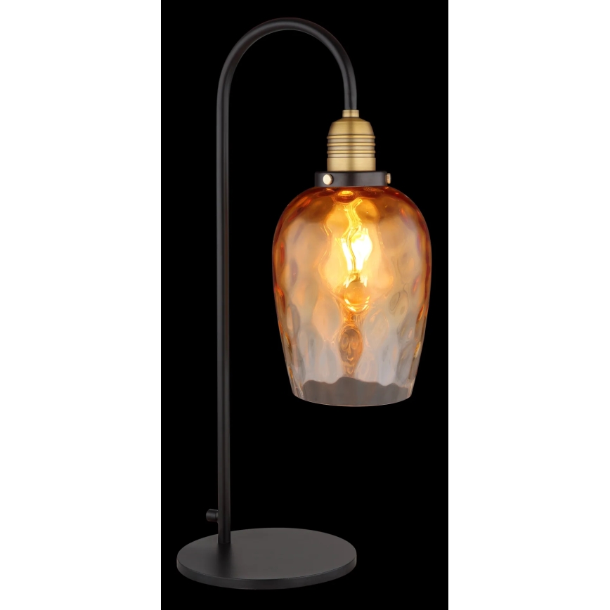 Globo - Candeeiro de mesa 1xE27/60W/230V laranja
