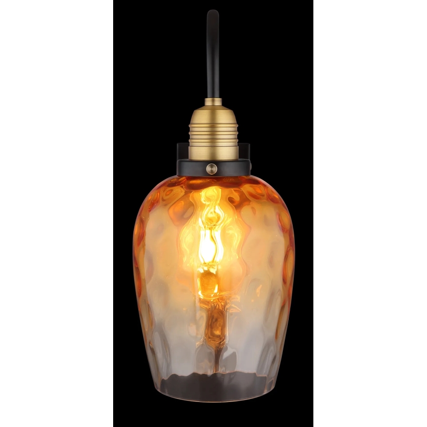Globo - Candeeiro de parede 1xE27/60W/230V laranja