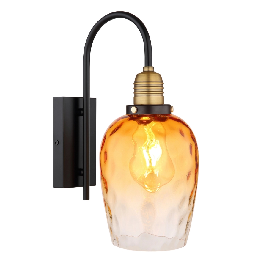Globo - Candeeiro de parede 1xE27/60W/230V laranja