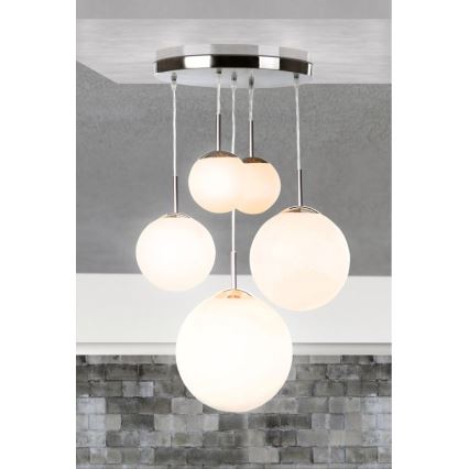 Globo - Luz de teto 5xE27/60W/230V