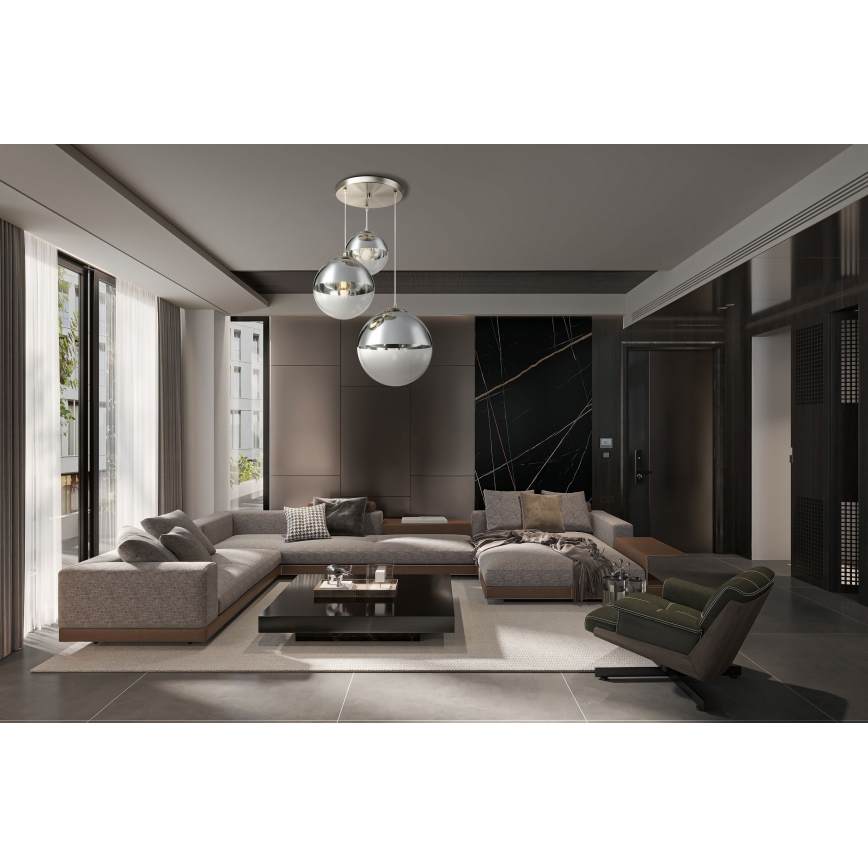 Globo - Candeeiro suspenso 3xE27/40W/230V diâmetro 51 cm
