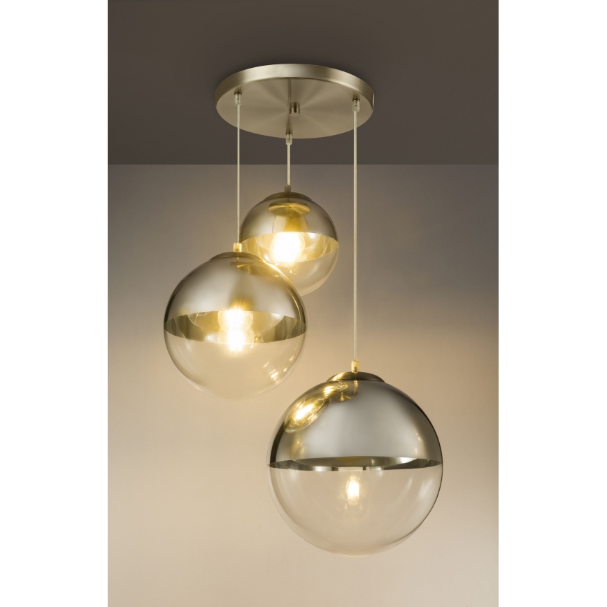 Globo - Candeeiro suspenso 3xE27/40W/230V diâmetro 51 cm