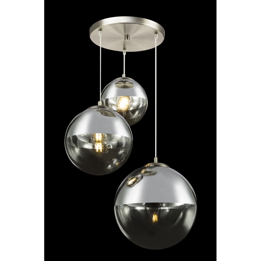 Globo - Candeeiro suspenso 3xE27/40W/230V diâmetro 51 cm