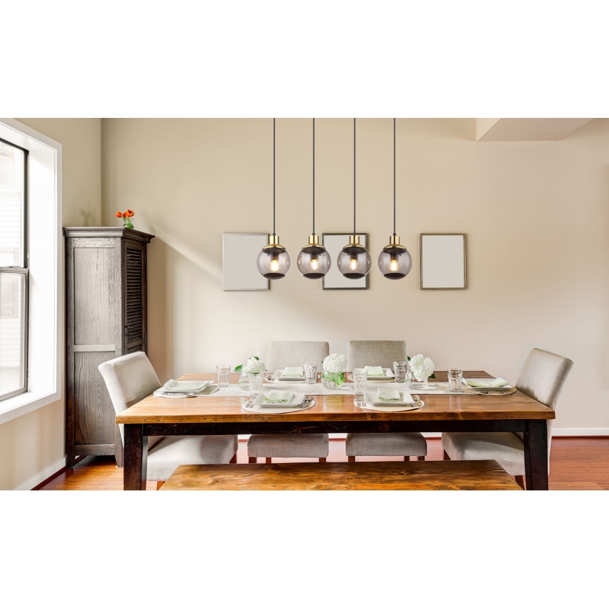 Globo - Candelabro suspenso 4xE27/25W/230V