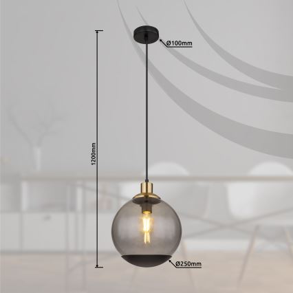 Globo - Candelabro suspenso 1xE27/40W/230V