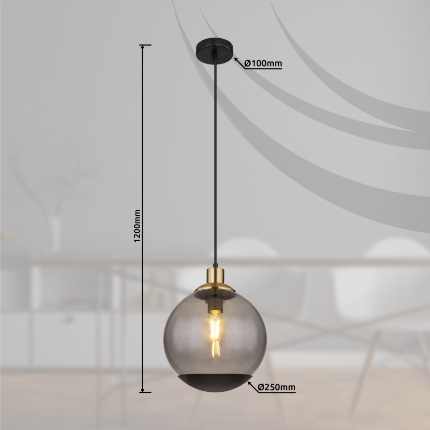 Globo - Candelabro suspenso 1xE27/40W/230V