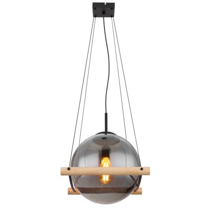 Globo - Candelabro suspenso 1xE27/15W/230V árvore da borracha