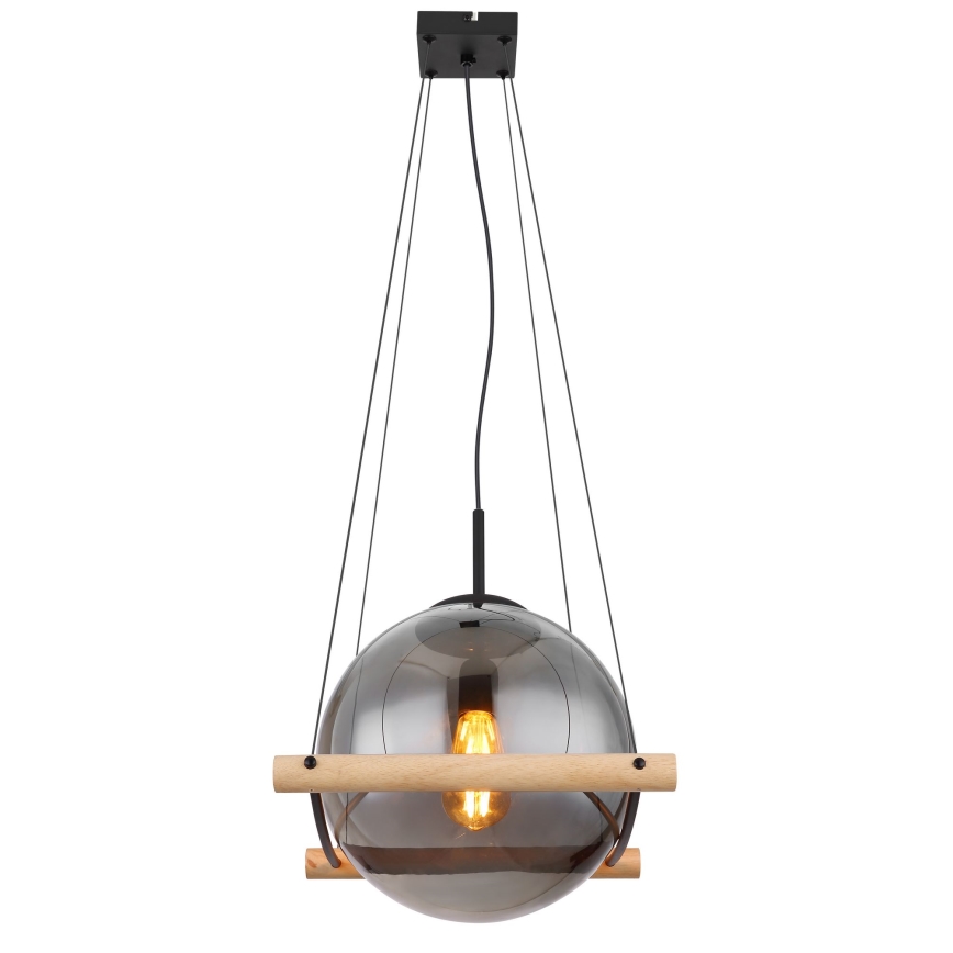 Globo - Candelabro suspenso 1xE27/15W/230V árvore da borracha