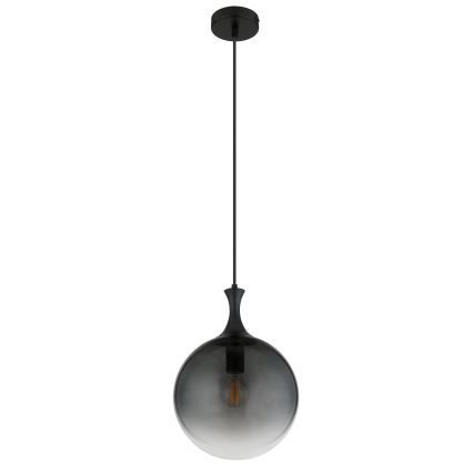 Globo - Candeeiro suspenso 1xE27/10W/230V diâmetro 25 cm preto