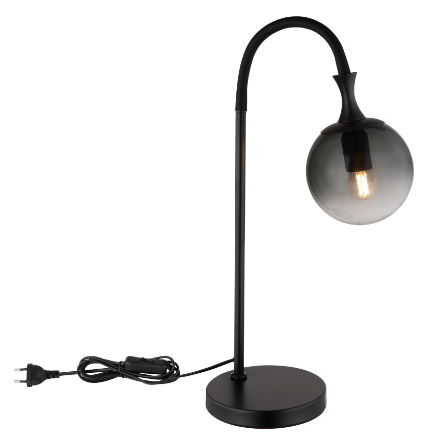 Globo - Candeeiro de mesa 1xE27/10W/230V preto