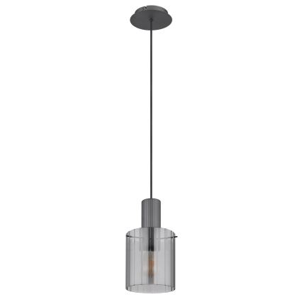Globo - Candeeiro suspenso 1xE27/40W/230V diâmetro 18 cm cinzento