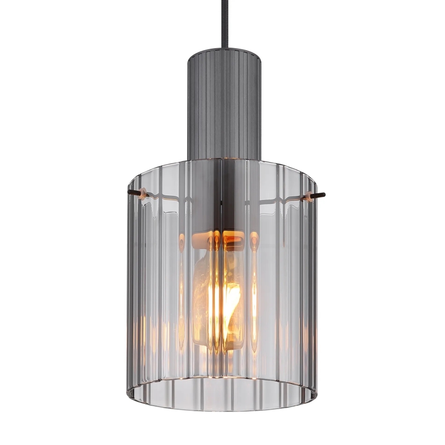 Globo - Candeeiro suspenso 1xE27/40W/230V diâmetro 18 cm cinzento