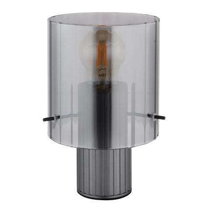 Globo - Candeeiro de mesa 1xE27/40W/230V diâmetro 14 cm cinzento