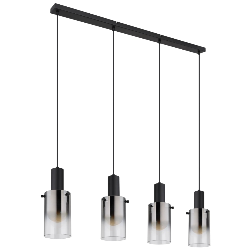 Globo - Candeeiro suspenso 4xE27/40W/230V preto