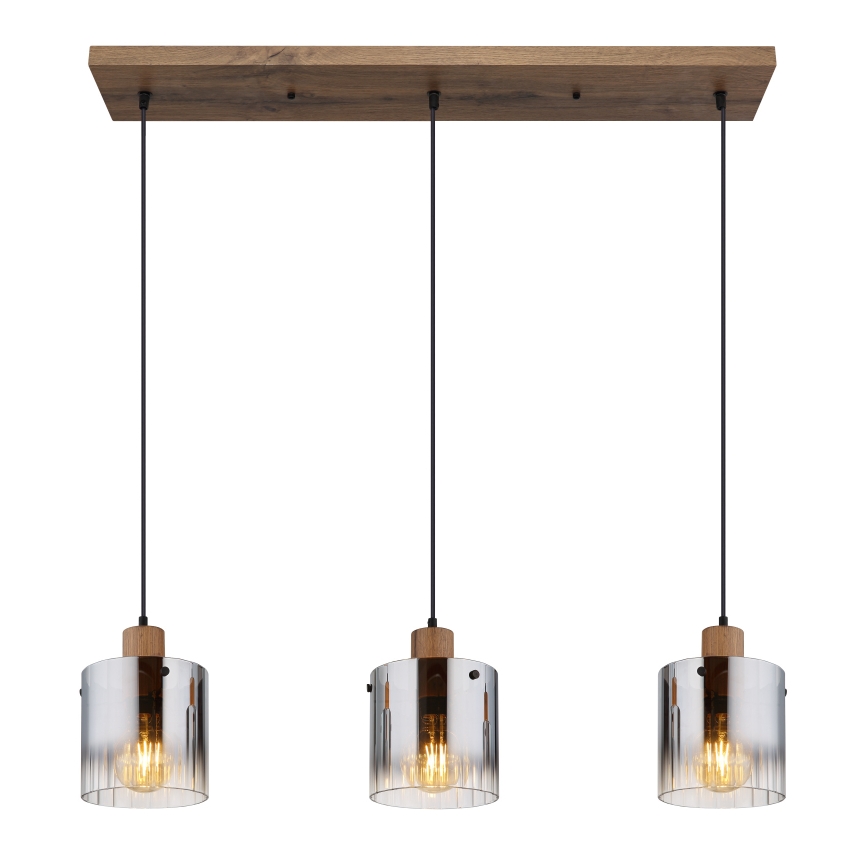 Globo - Lustre suspenso por cabo 3xE27/60W/230V