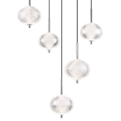 Globo - Candeeiro suspenso LED 5xLED/6,6W/230V 3000/4500/6500K