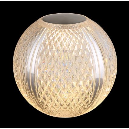 Globo - Candeeiro de mesa táctil LED com regulação LED/2W/5V 1200 mAh USB transparente