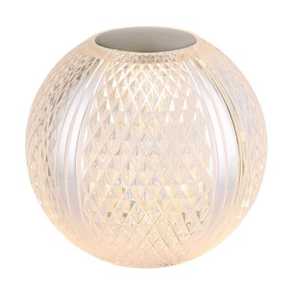 Globo - Candeeiro de mesa táctil LED com regulação LED/2W/5V 1200 mAh USB transparente