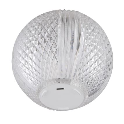 Globo - Candeeiro de mesa táctil LED com regulação LED/2W/5V 1200 mAh USB transparente