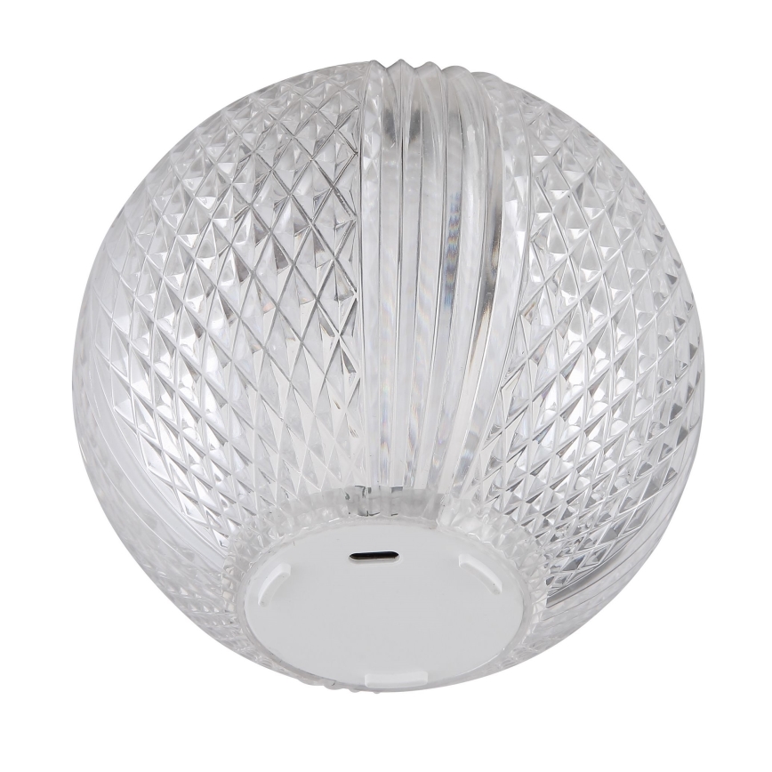 Globo - Candeeiro de mesa táctil LED com regulação LED/2W/5V 1200 mAh USB transparente