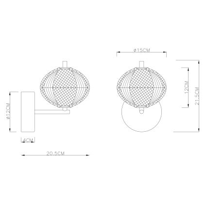 Globo - Candeeiro de parede LED LED/7W/230V 3000/4500/6500K