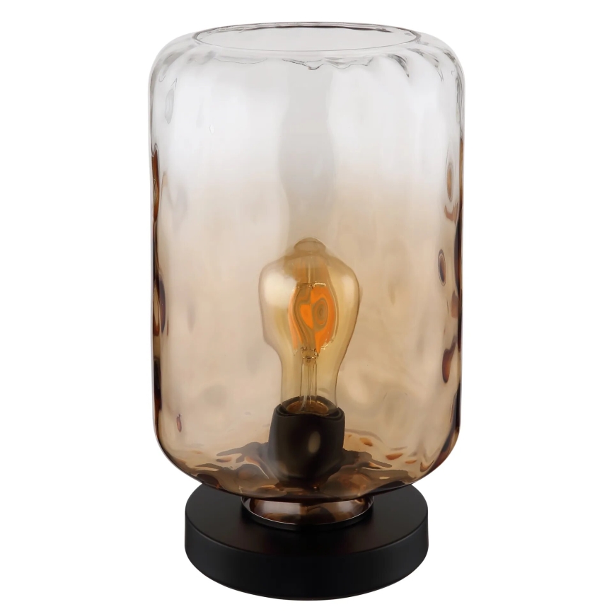 Globo - Candeeiro de mesa 1xE27/60W/230V castanho