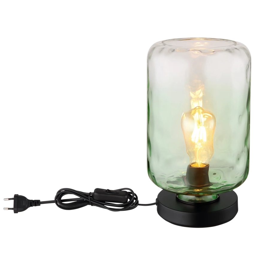 Globo - Candeeiro de mesa 1xE27/60W/230V verde