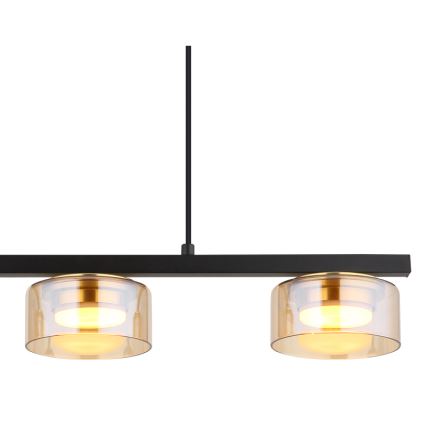 Globo - Candeeiro suspenso LED 3xGX53/6W/230V fumado/castanho