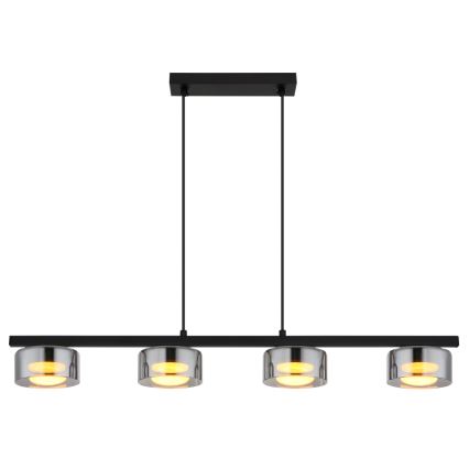 Globo - Candeeiro suspenso LED 4xGX53/6W/230V fumado/preto