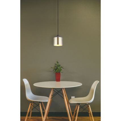 Globo - Candeeiro suspenso 1xE27/60W/230V cromado brilhante diâmetro 14 cm