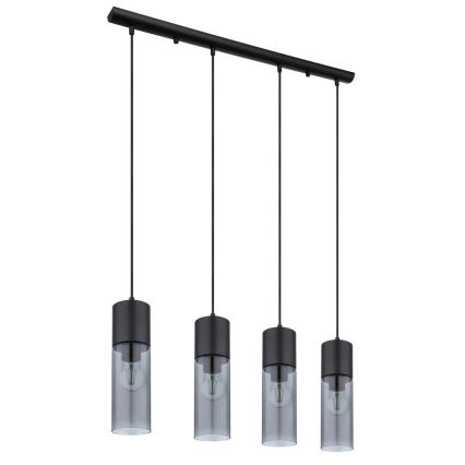 Globo - Candeeiro suspenso 4xE27/25W/230V preto