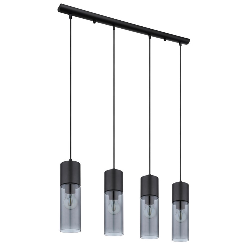 Globo - Candeeiro suspenso 4xE27/25W/230V preto