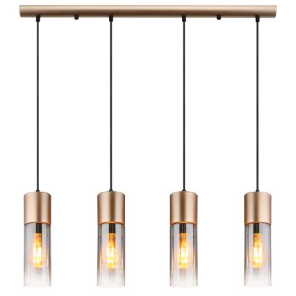 Globo - Candeeiro suspenso 3xE27/25W/230V bronze