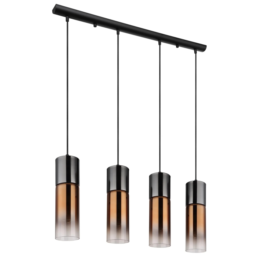 Globo - Candeeiro suspenso 4xE27/25W/230V preto/cobre