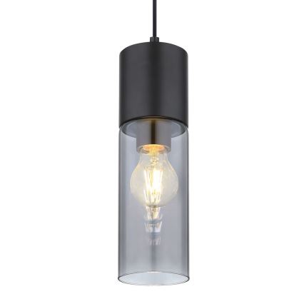 Globo - Candeeiro suspenso 1xE27/25W/230V diâmetro 10,5 cm preto
