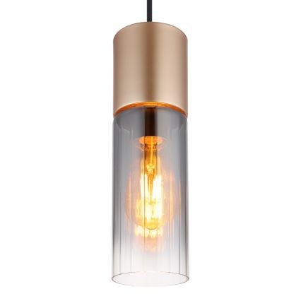 Globo - Candeeiro suspenso 1xE27/25W/230V bronze diâmetro 10 cm