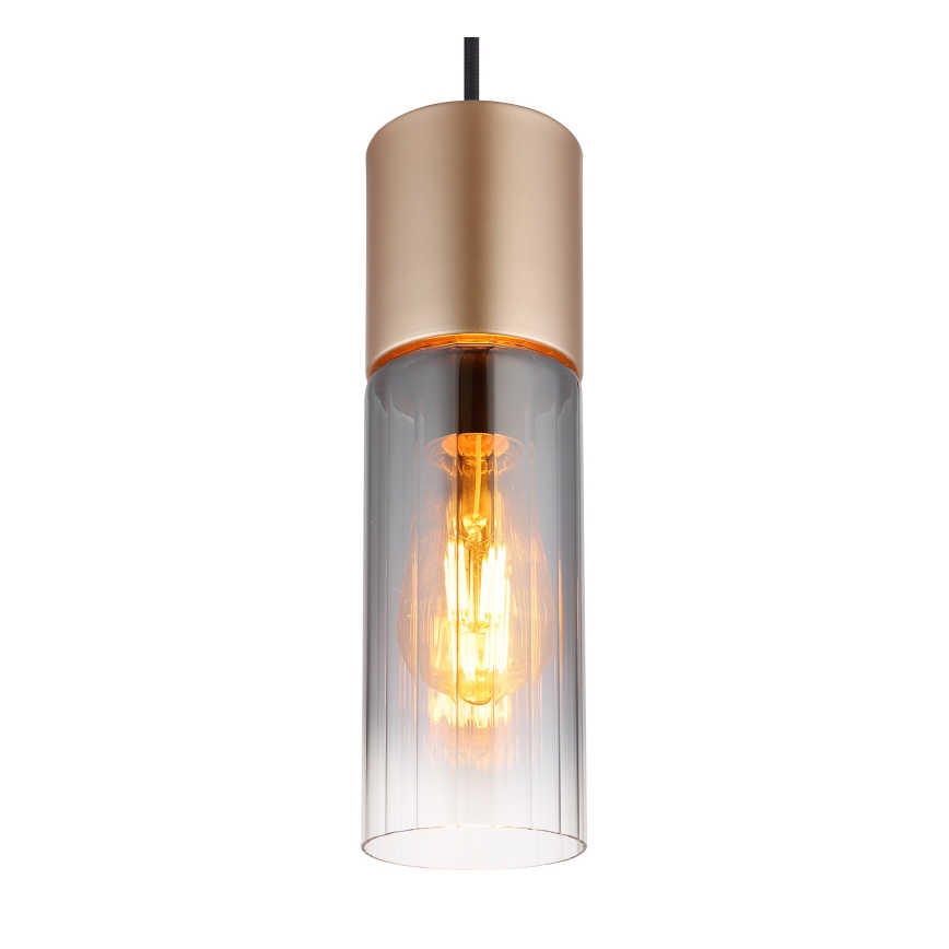 Globo - Candeeiro suspenso 1xE27/25W/230V bronze diâmetro 10 cm