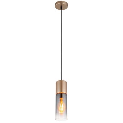 Globo - Candeeiro suspenso 1xE27/25W/230V bronze diâmetro 10 cm