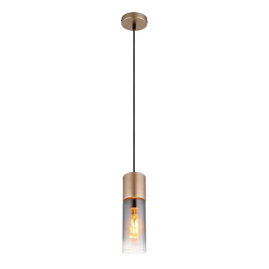 Globo - Candeeiro suspenso 1xE27/25W/230V bronze diâmetro 10 cm